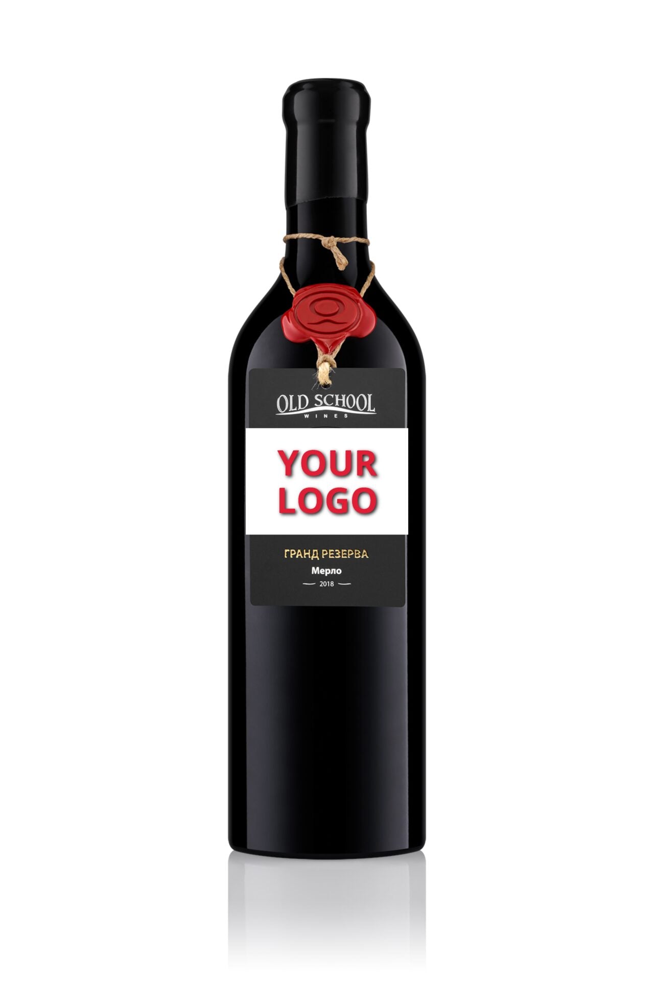 Company logo on the label