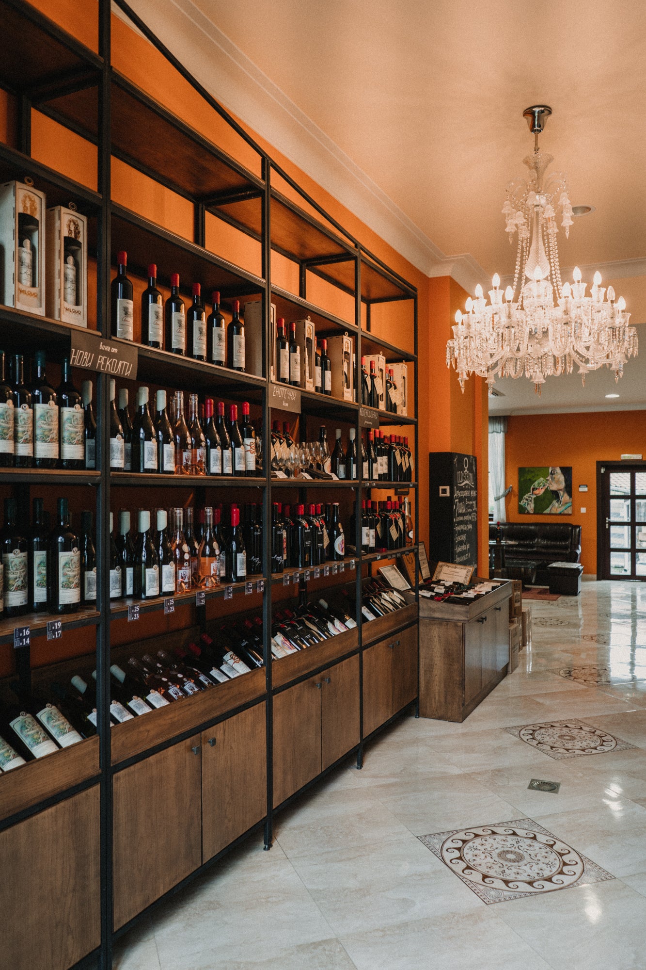 wine collection in our winery